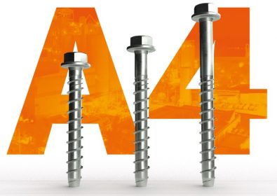 Stainless steel concrete screws